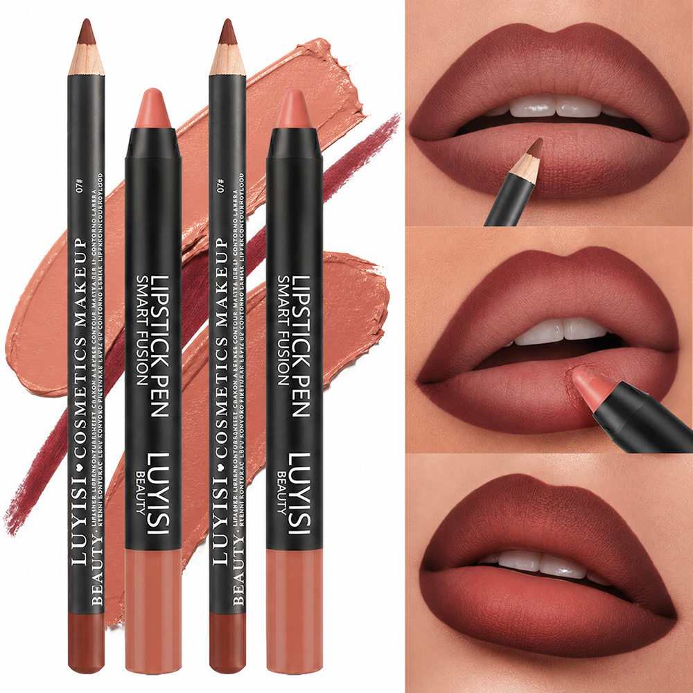 Lip Liner Pencil - 2pcs/set Lip Makeup Set: 1 Matte