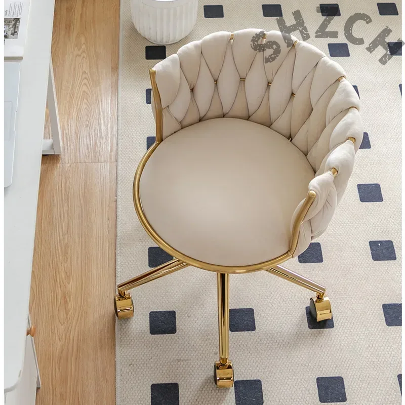 Ergonomic Velvet Upholstered M - Beauty And Makeup Studio 评论和价格