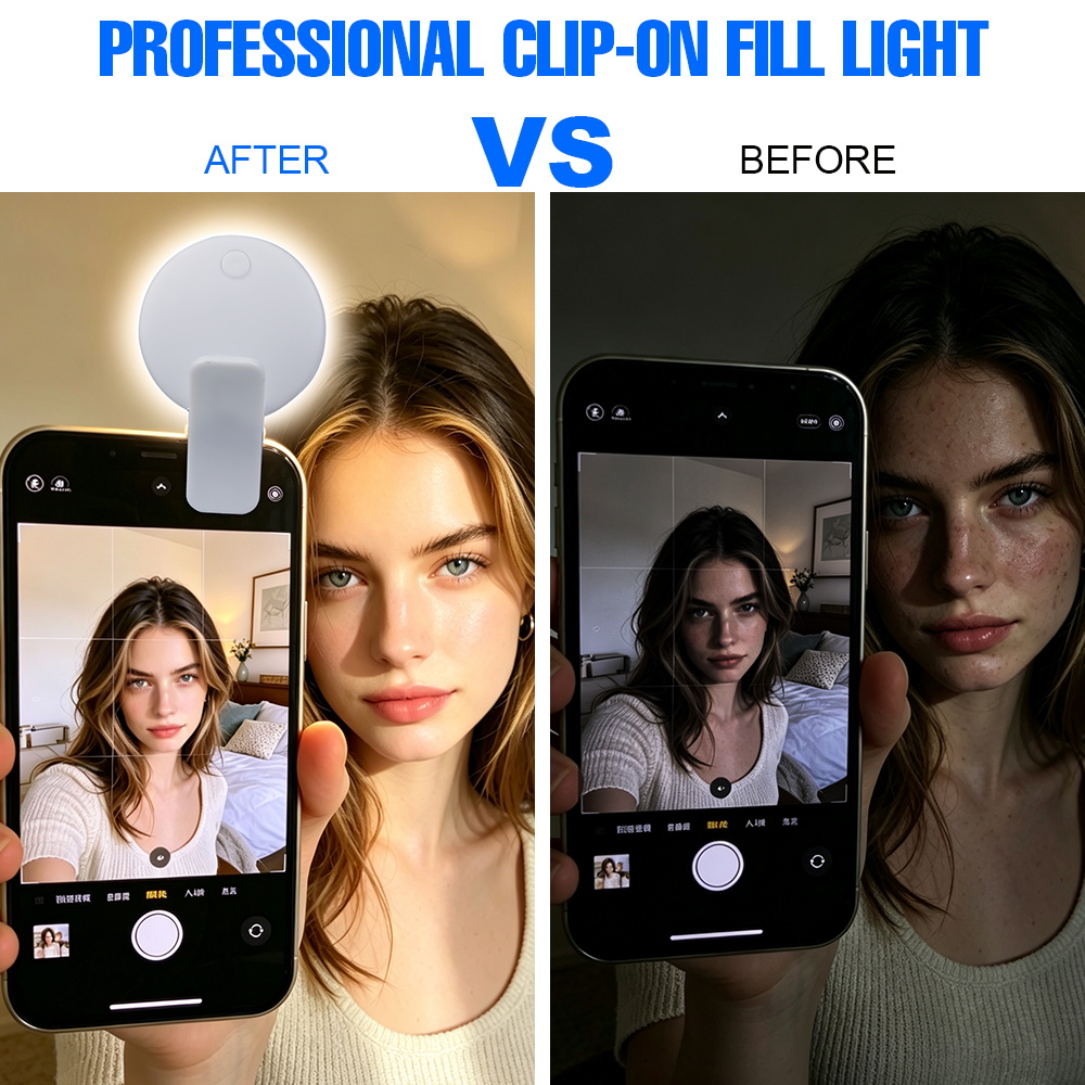 Portable Clip‑on Selfie Fill L - Led Ring Light 评论和价格