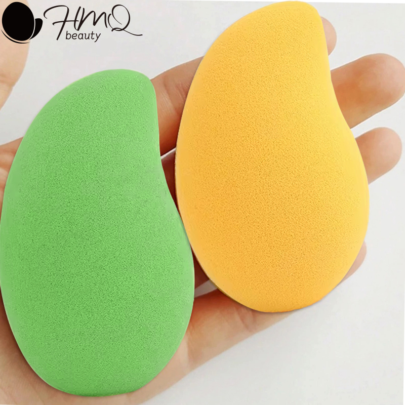 12/2pcs Mango Shape Soft Makeu - Beauty Makeup Foundation 评论和价格