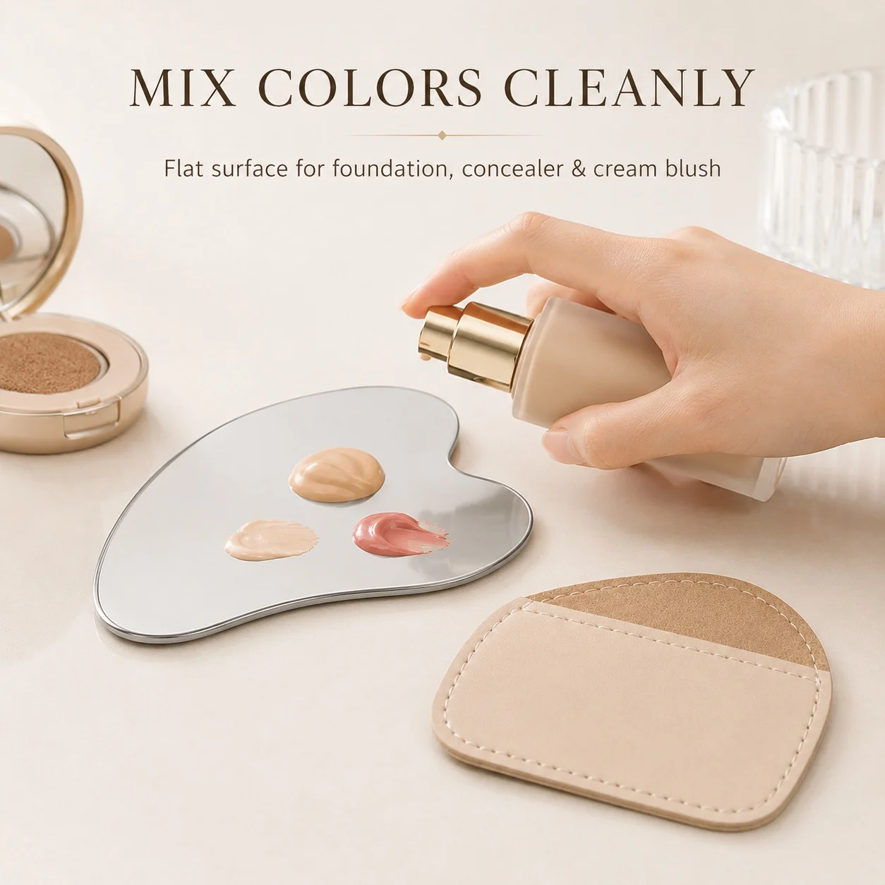Heart Shaped Stainless Steel M - Beauty Makeup Foundation 评论和价格