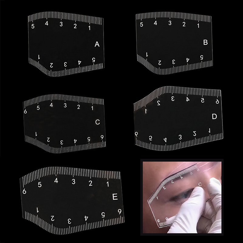 5Pcs Durable Portable Eyebrow  - Beauty Makeup Drawing 评论和价格