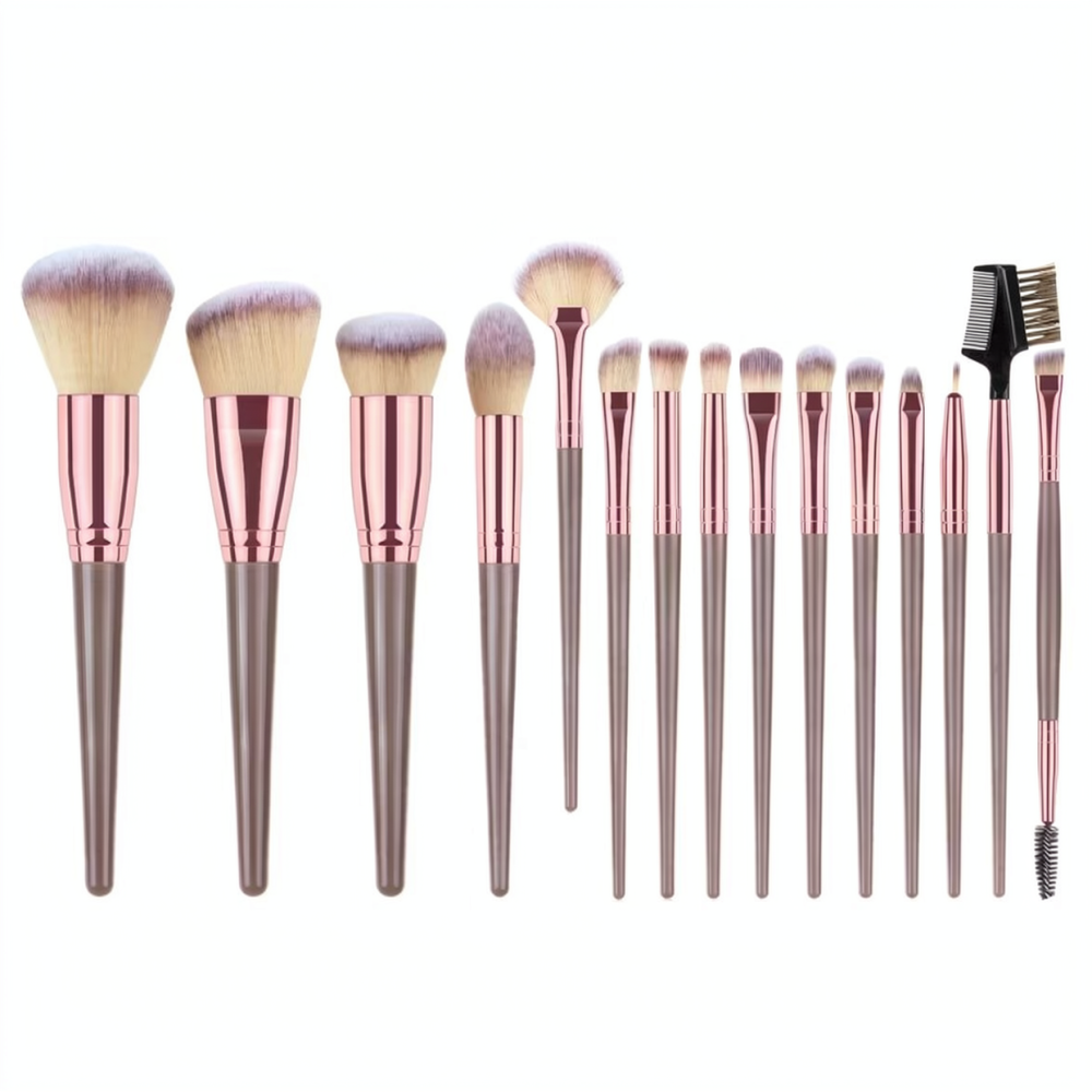Champagne Makeup Brush Set Sof - Beauty Makeup Tool Collection 评论和价格