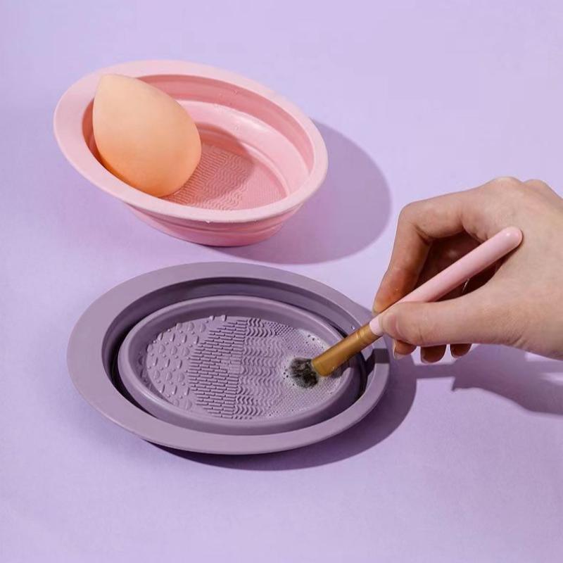 Folding Powder Puff Cleaning B - Beauty Makeup Tools Use 评论和价格