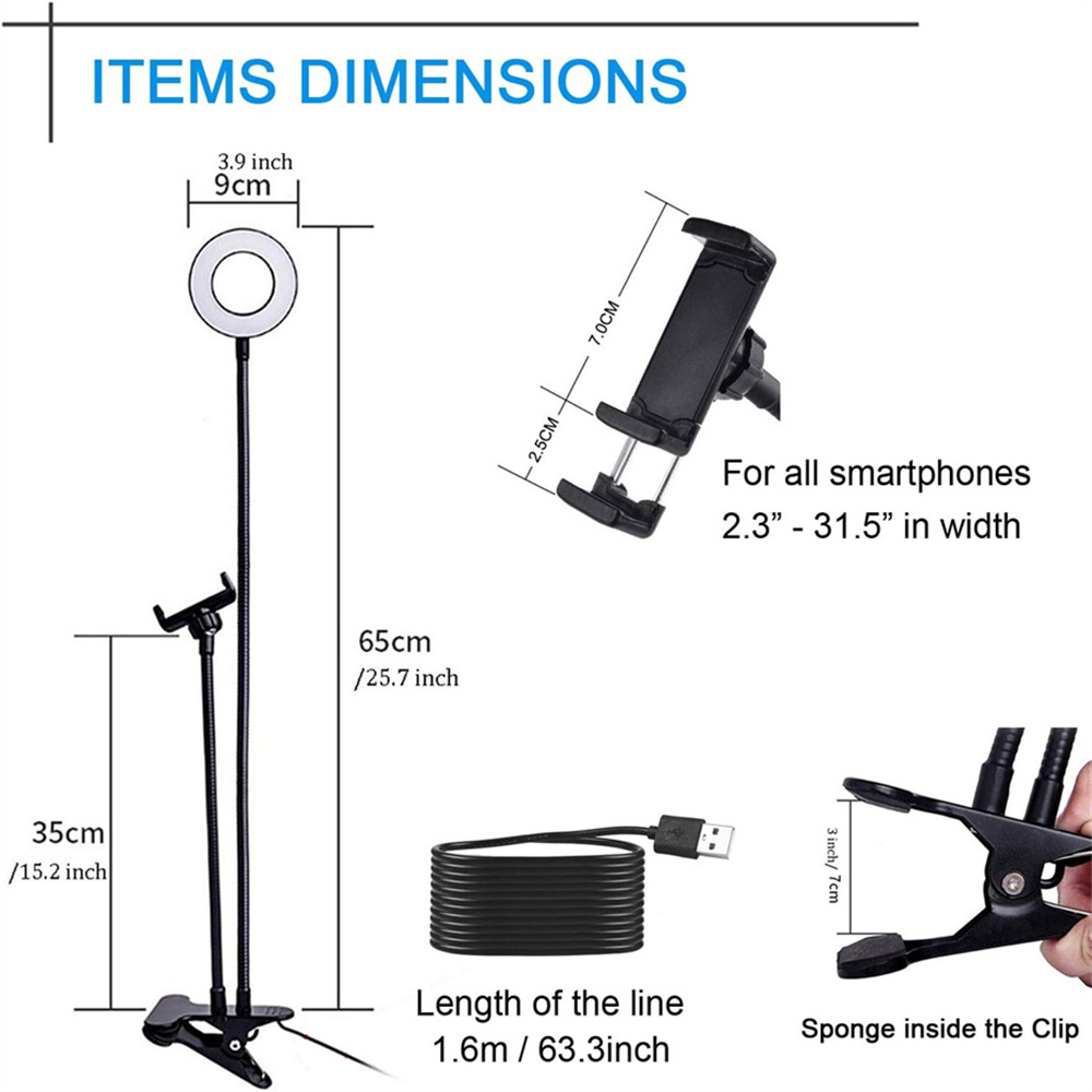 Universal Flexible Mobile Phon - Led Ring Light 评论和价格