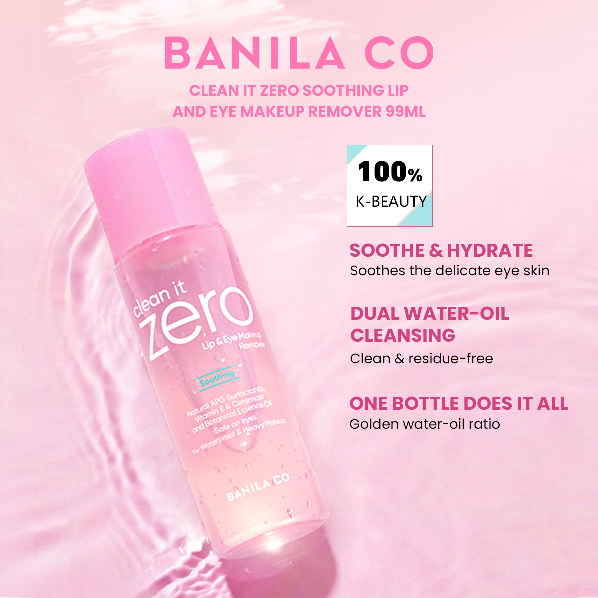 BANILA CO Clean it Zero Soothi - Beauty For You Makeup 评论和价格