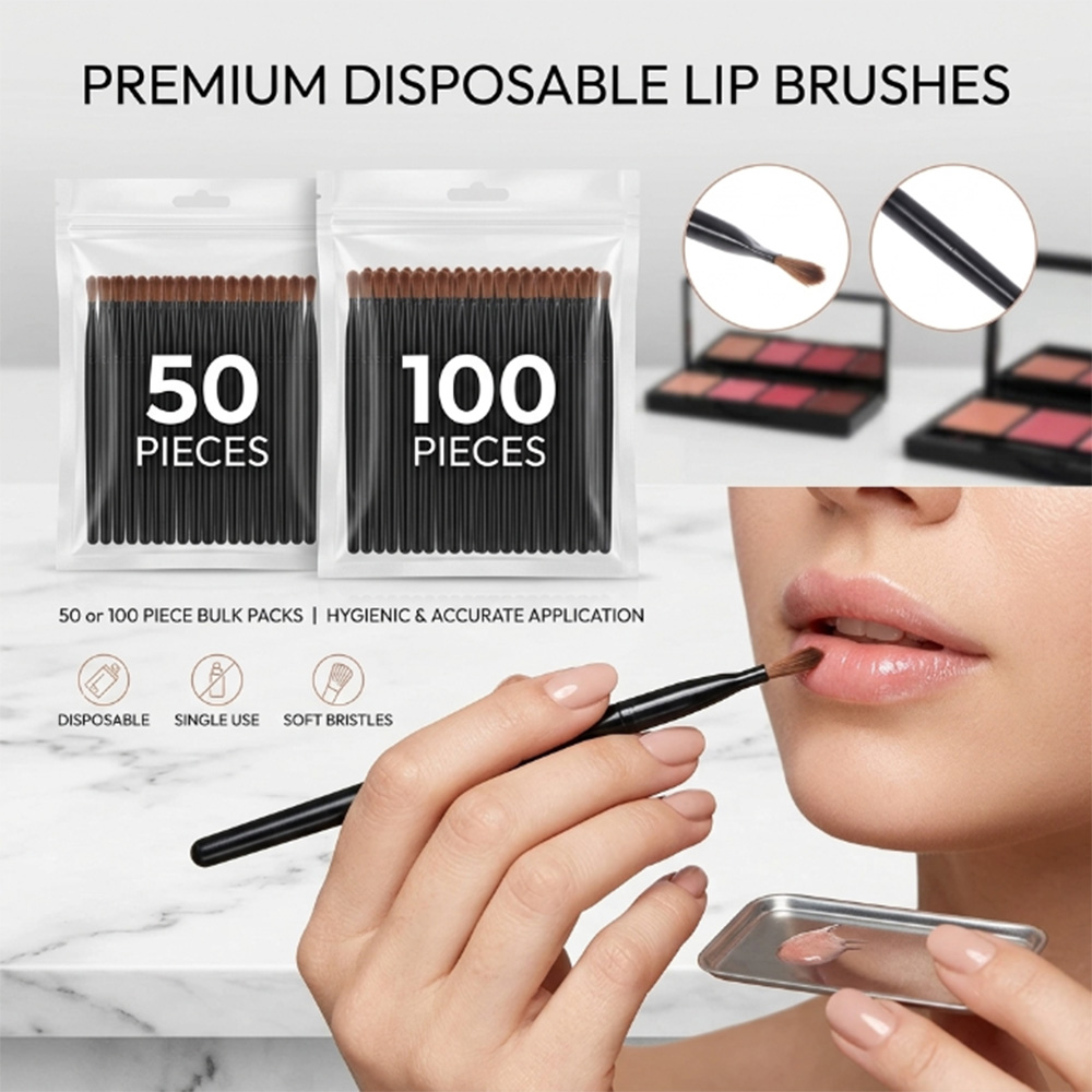 50/100pcs Disposable Lip Brush - Beauty For You Makeup 评论和价格