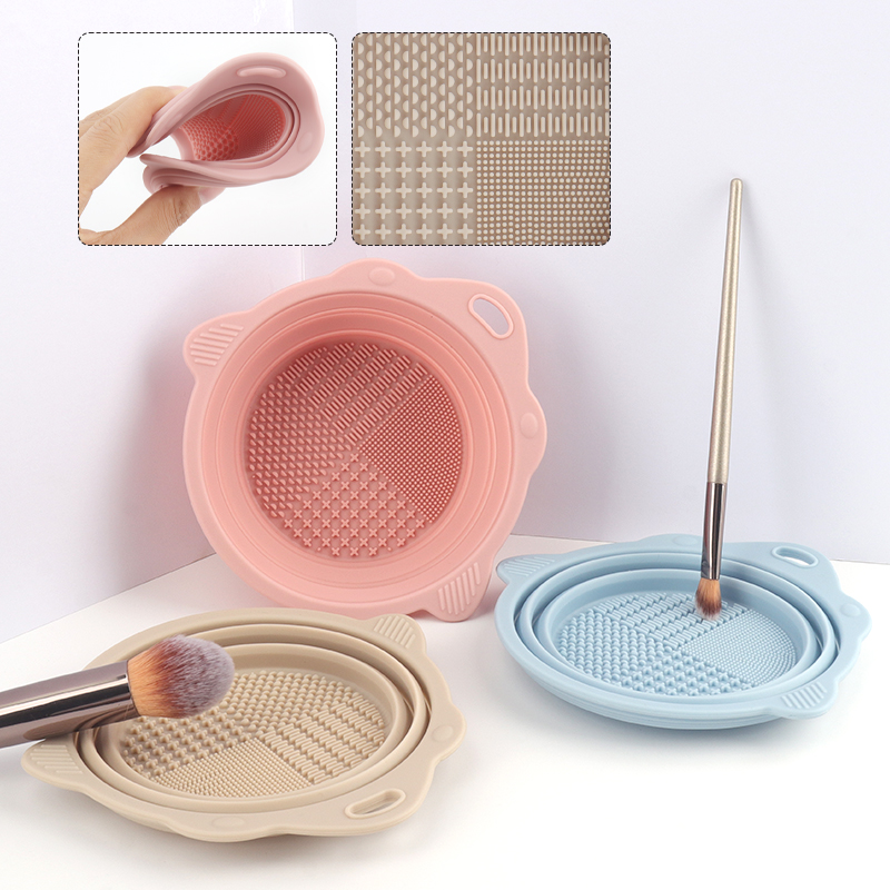Foldable Scrubbing Silicone Bo - Beauty Makeup Tools Use 评论和价格