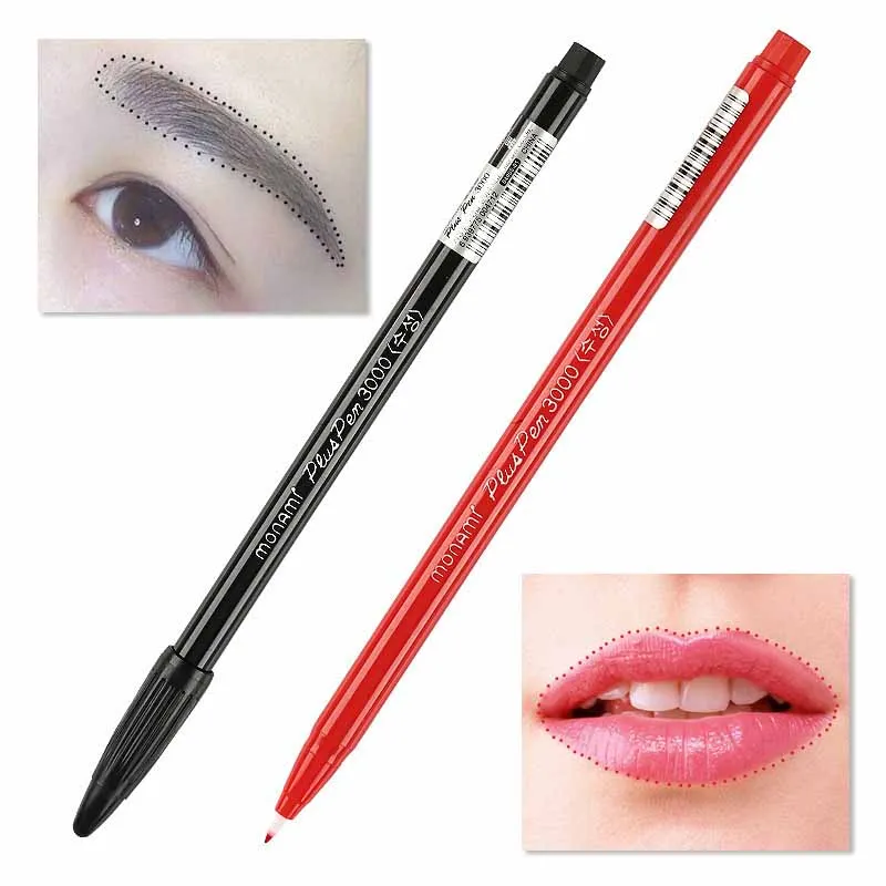 2Pcs Waterproof Tattoo Pencil  - Lip Liner Pencil 评论和价格