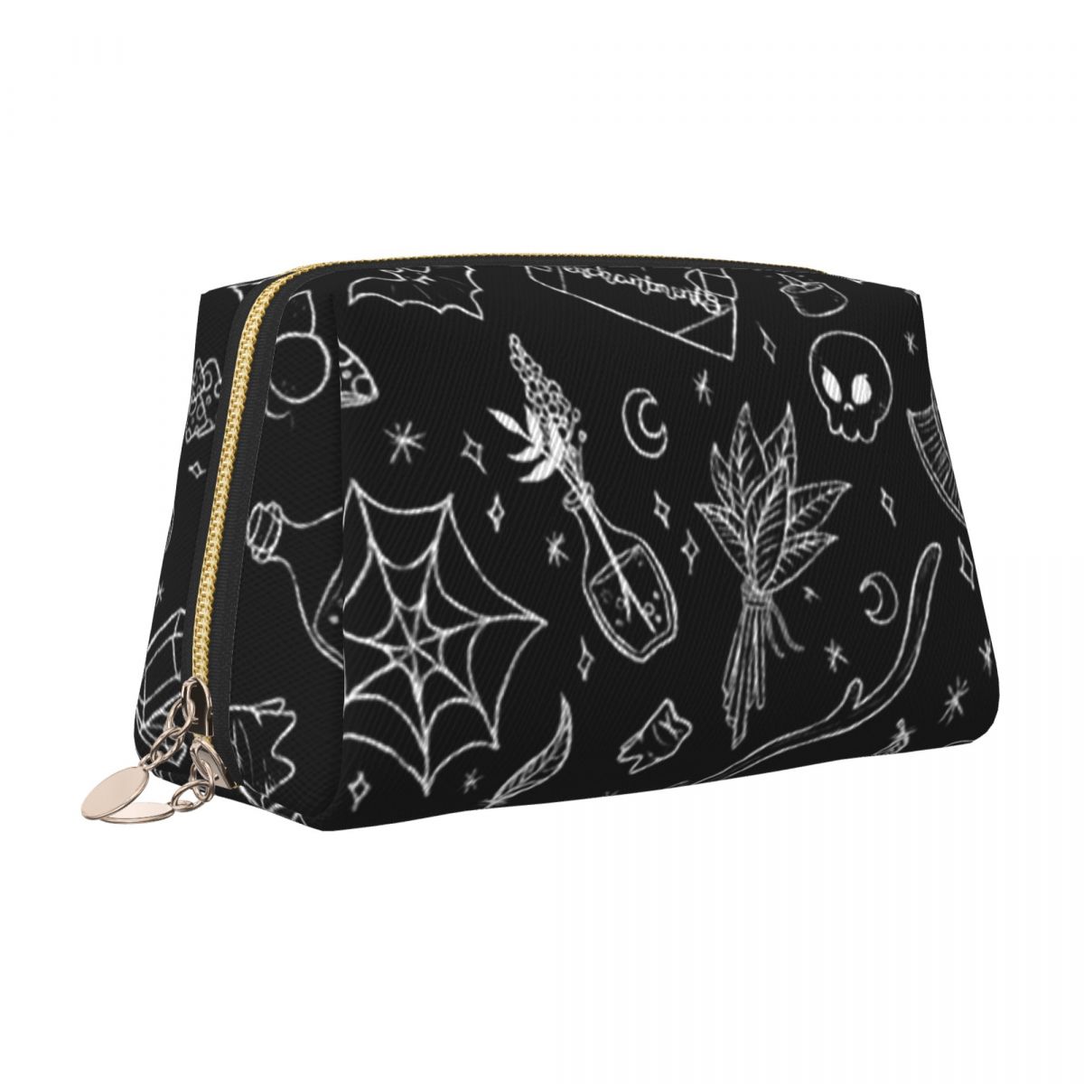 Stripes And Bats Cosmetic Bag  - Beauty Halloween Makeup 评论和价格