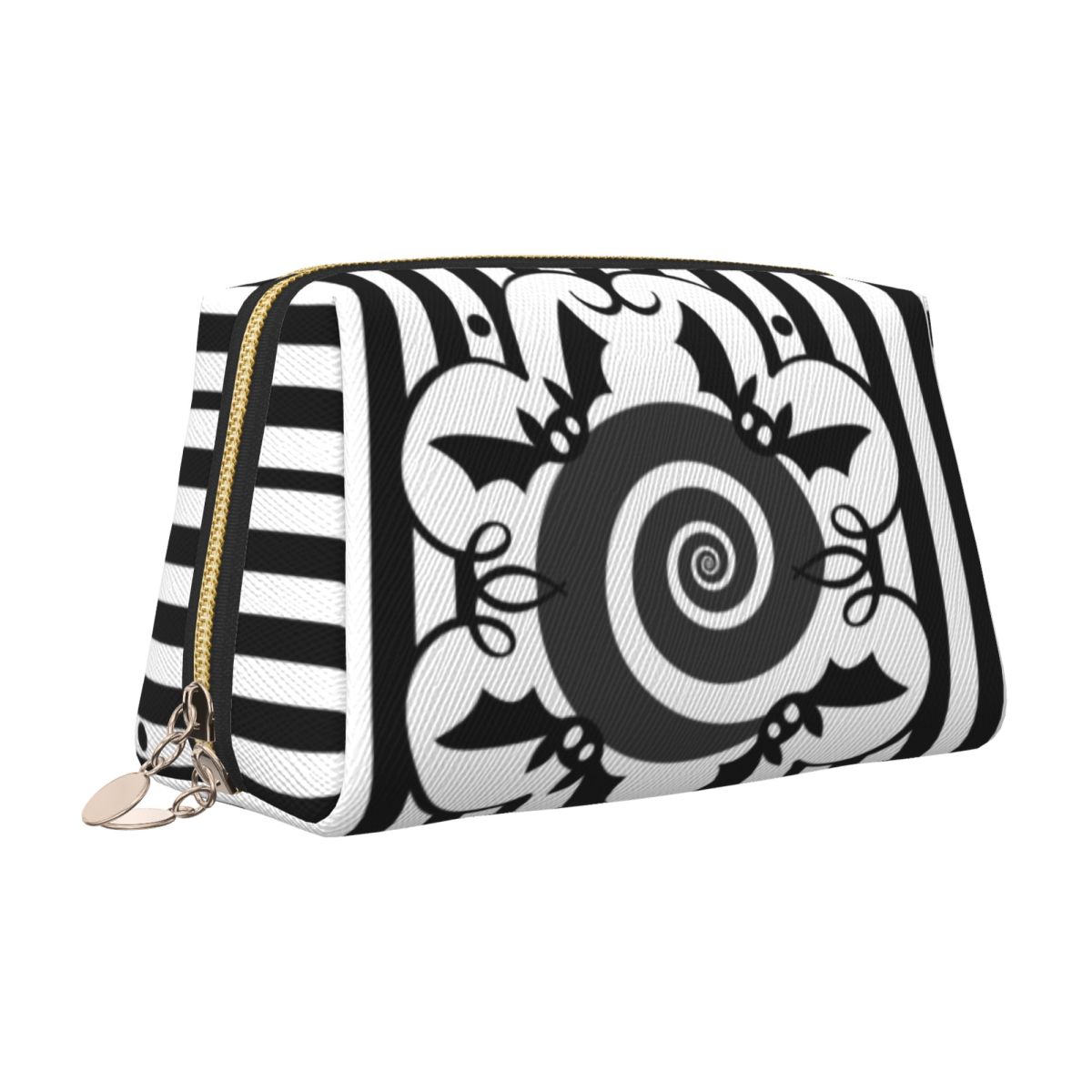 Stripes And Bats Cosmetic Bag  - Beauty Halloween Makeup 评论和价格