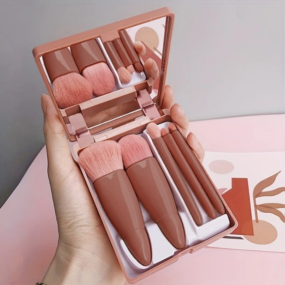 5Pcs Portable Cosmetic Brush S - Beauty Makeup Tool Collection 评论和价格