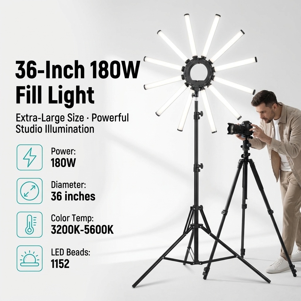 12 Arms Multi Tube Photography - Led Ring Light 评论和价格