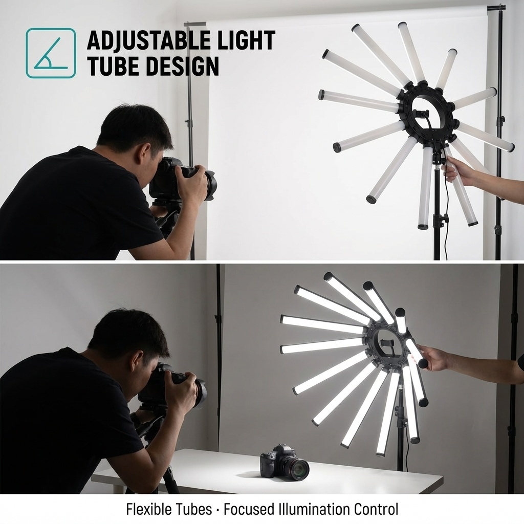 12 Arms Multi Tube Photography - Led Ring Light 评论和价格