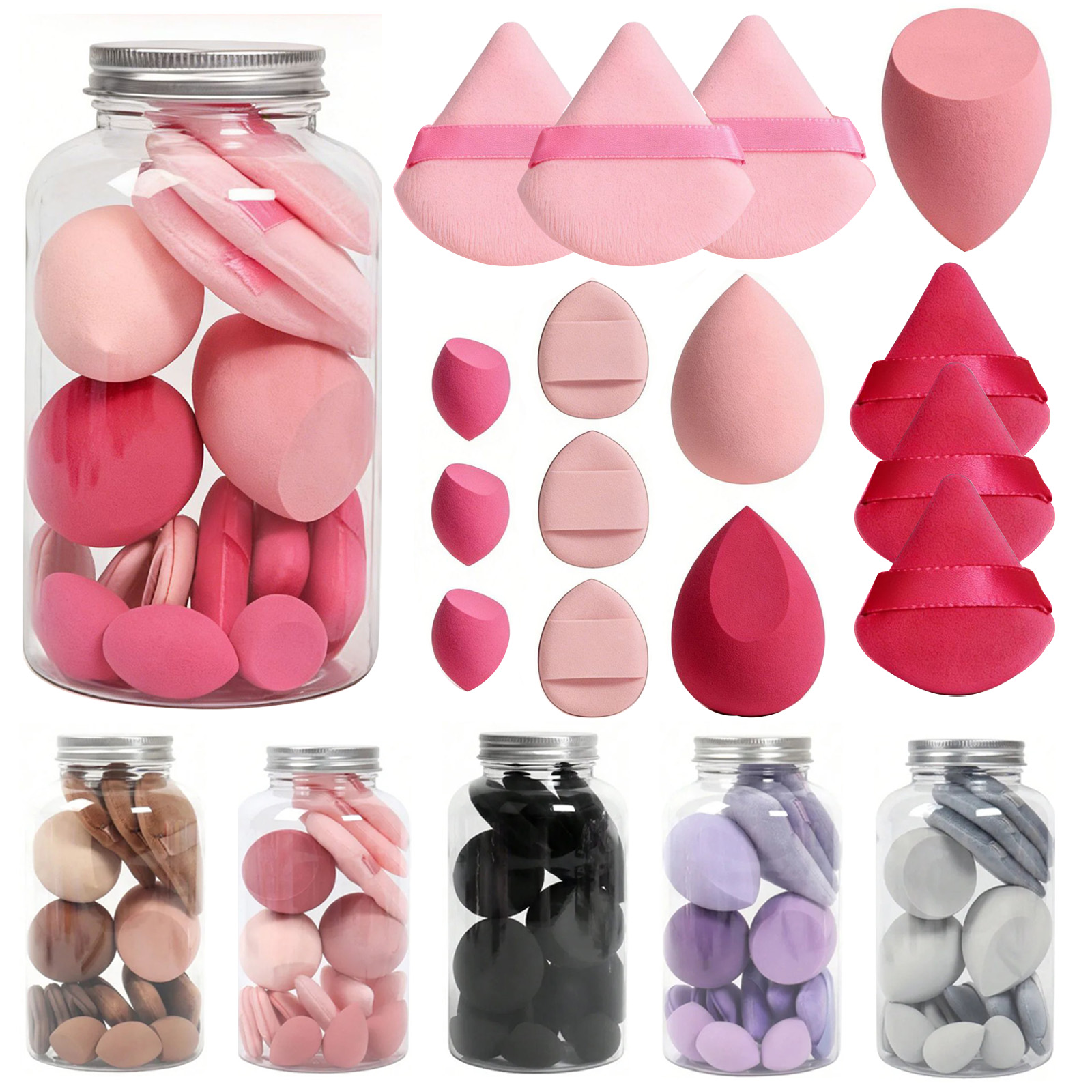 15 Pcs Makeup Sponge Set, Beau - Beauty Blender In Makeup 评论和价格