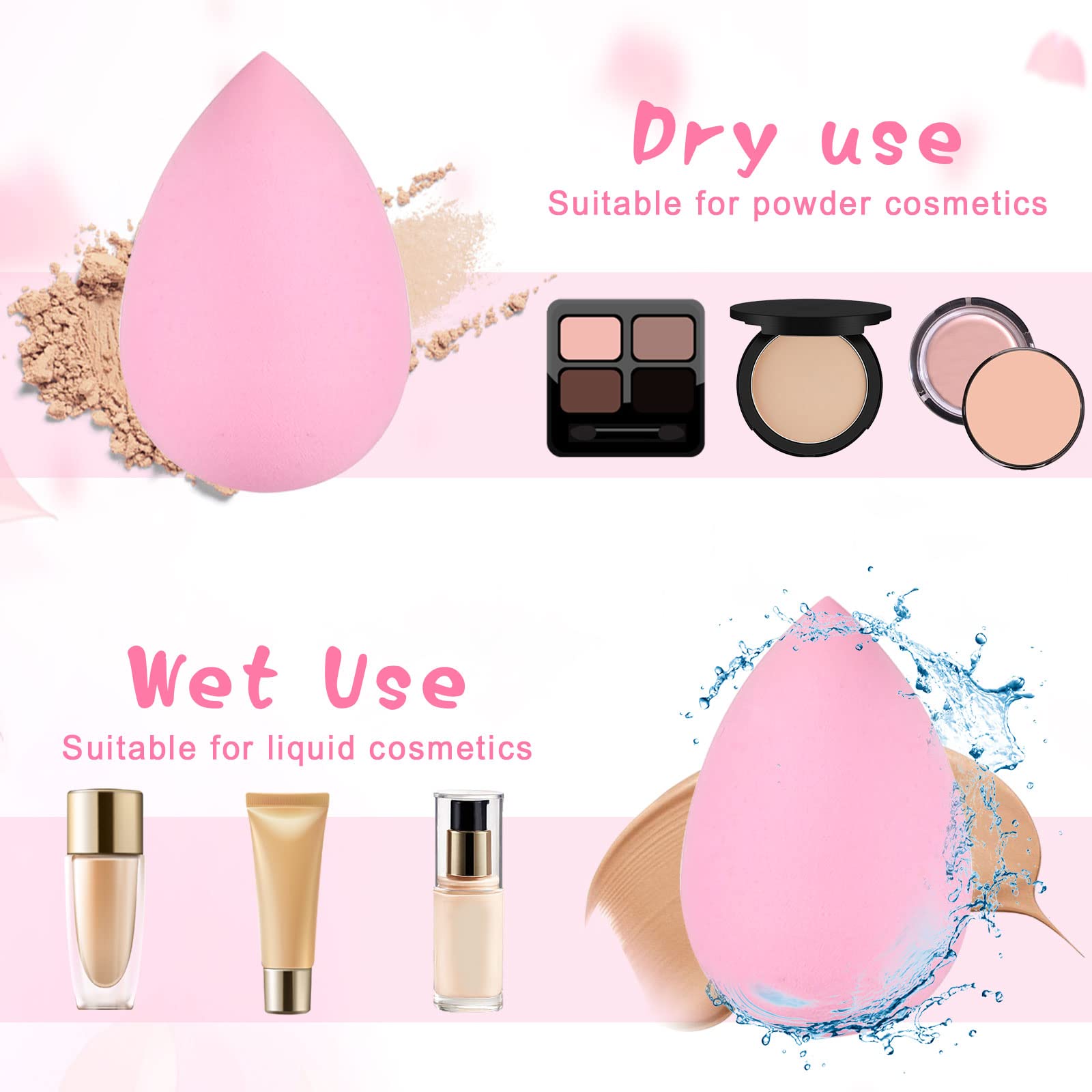 15 Pcs Makeup Sponge Set, Beau - Beauty Blender In Makeup 评论和价格