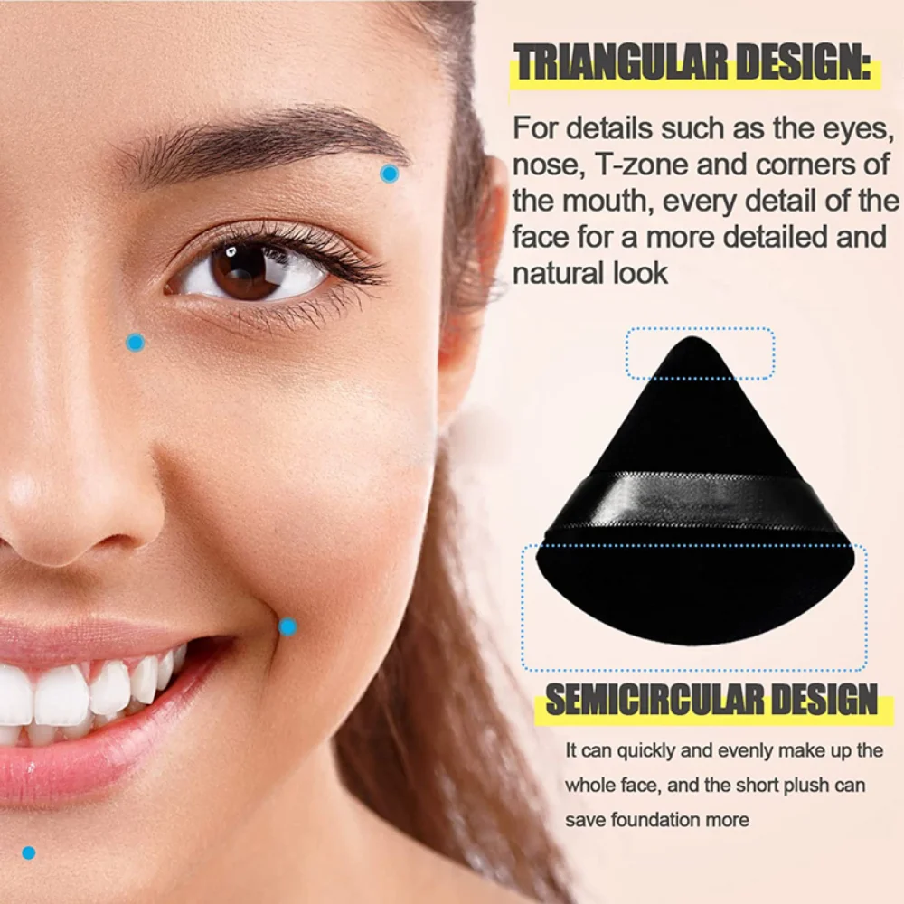 2/6Pcs Triangle Powder Puff Fa - Beauty Blender In Makeup 评论和价格