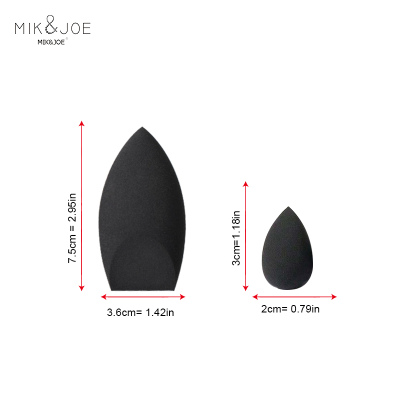 2pcs Black Beauty Sponge Egg - - Beauty Blender In Makeup 评论和价格
