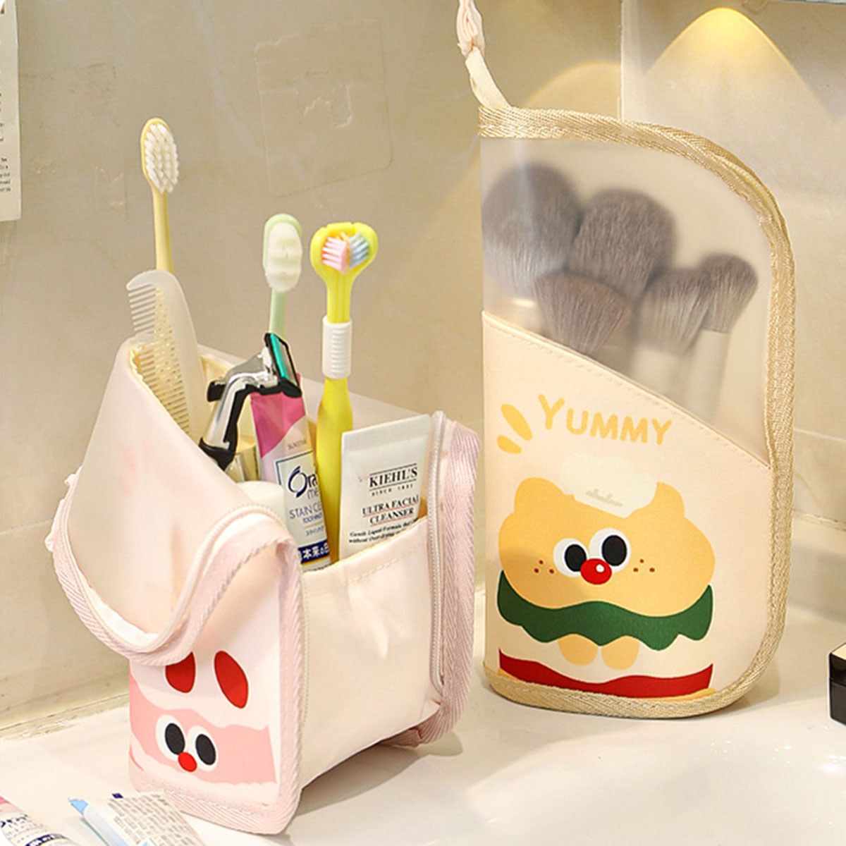 1Pcs Cosmetic Bag Travel Stand - Beauty For You Makeup 评论和价格