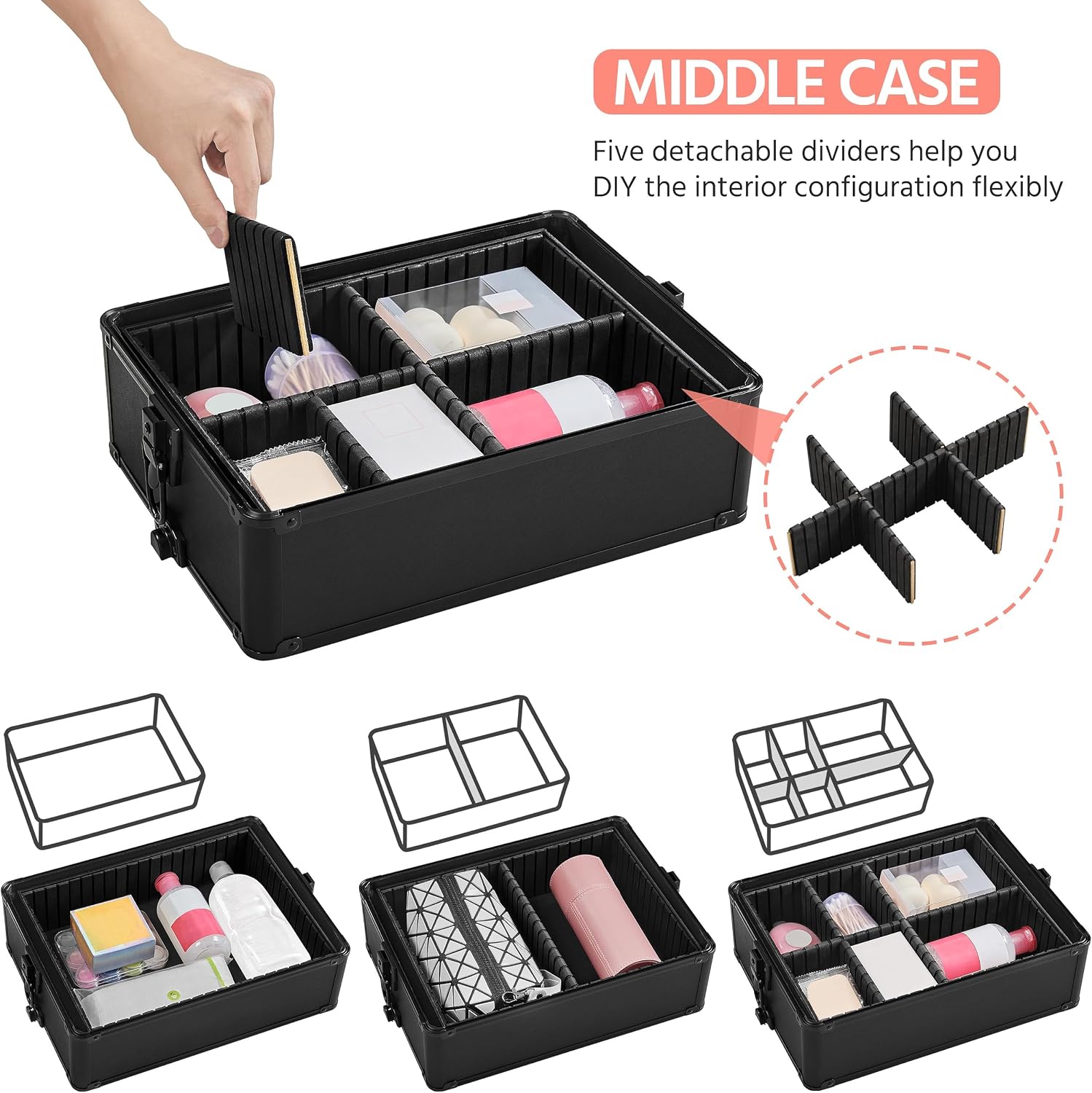 Rolling Makeup Train Case, Cos - Beauty For You Makeup 评论和价格