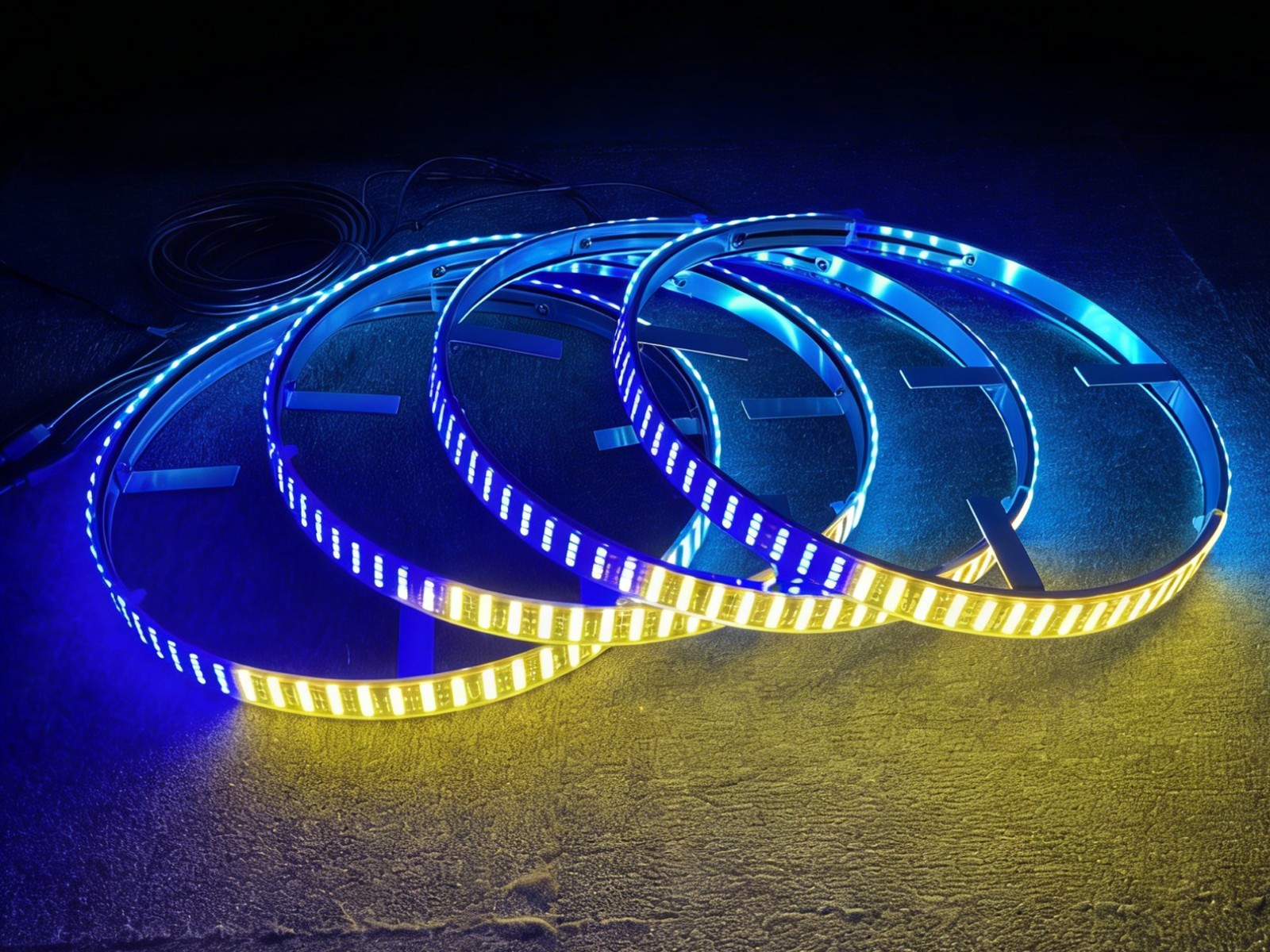 4PCS 17.5inch RGB Quad Row Cha - Led Ring Light 评论和价格