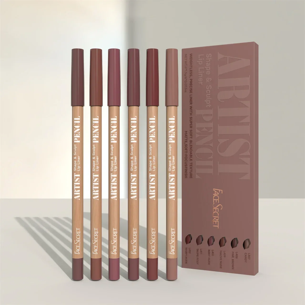 6pcs/set Lip Liner Pen 6 Color - Lip Liner Pencil 评论和价格