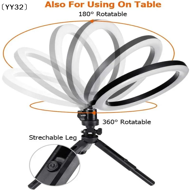 1 Set Dimmable LED Lamp Photog - Led Ring Light 评论和价格